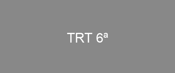 Provas Anteriores TRT 6ª